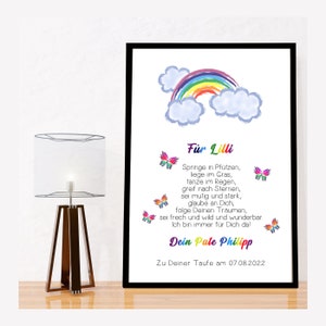 Carta de Patrocinador Rainbow / Regalo para el Nacimiento - BabyParty / Baby / Babyshower