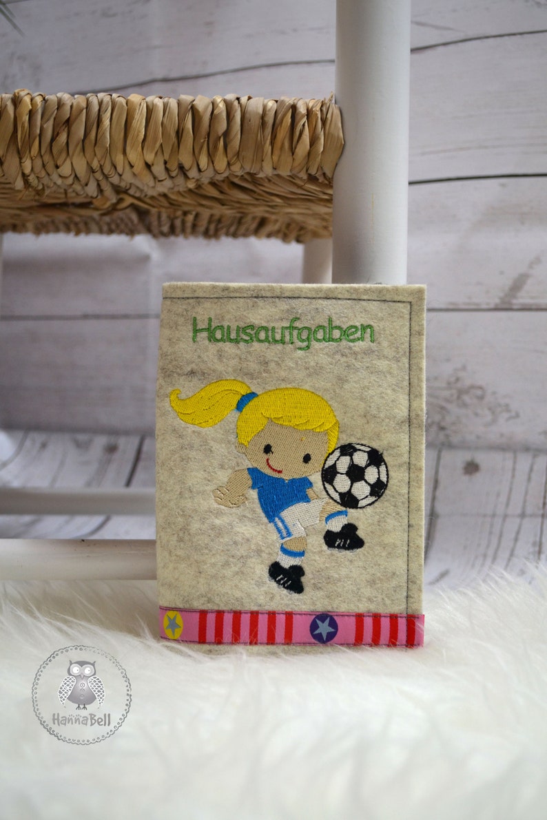 Hülle für ein Hausaufgabenheft Fußball zdjęcie 2