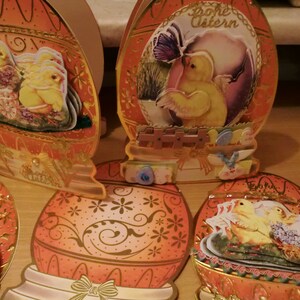 Tarjetas de Pascua, forma de huevo, DIN-A-5