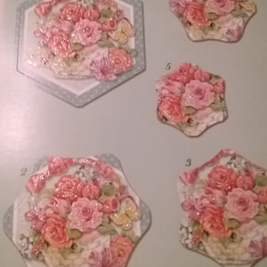 Flores 3D, pegatinas de Pascua Pegatinas hechas de cartón resistente