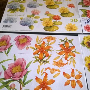 Folhas de artesanato 3D para recortar