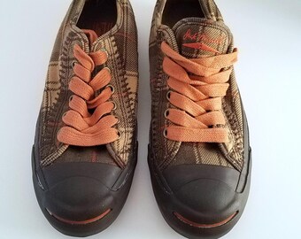 plaid converse low top