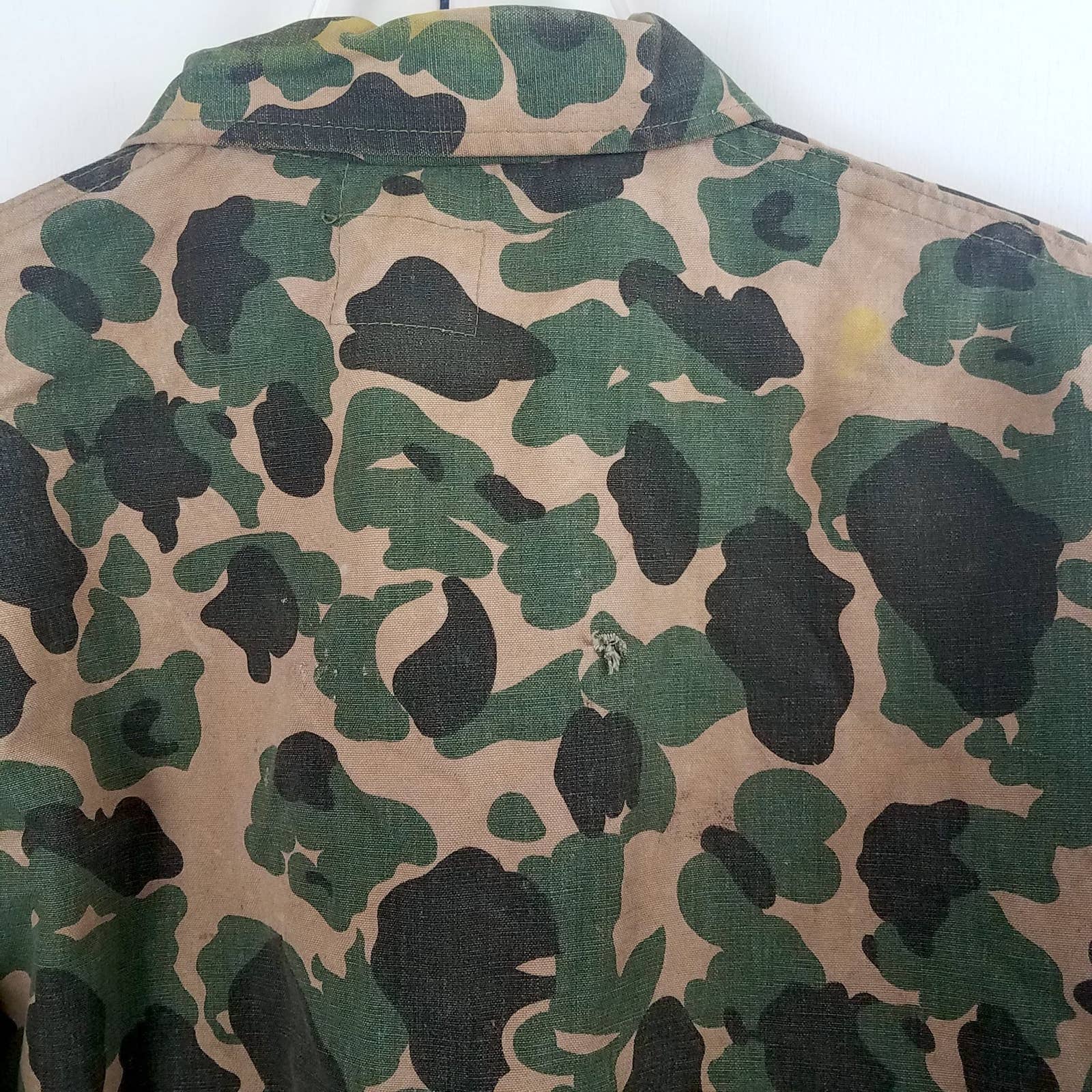 1960s Bullseye Bill Camouflage Jacket, Vintage Men's Medium