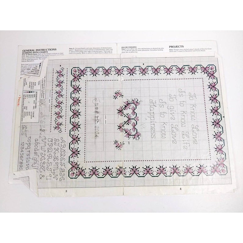 Vintage Marriage Sampler Religious Wedding Gift Cross Stitch Patterns Embroidered Anniversary Present Leisure Arts Mill Hill