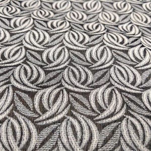 Brown and Beige Botanical Leaf Woven Fabric, 4 yards, Neutral Patterns, Vintage Apparel Fabric for Sewing Clothes and More, 144x40 W
