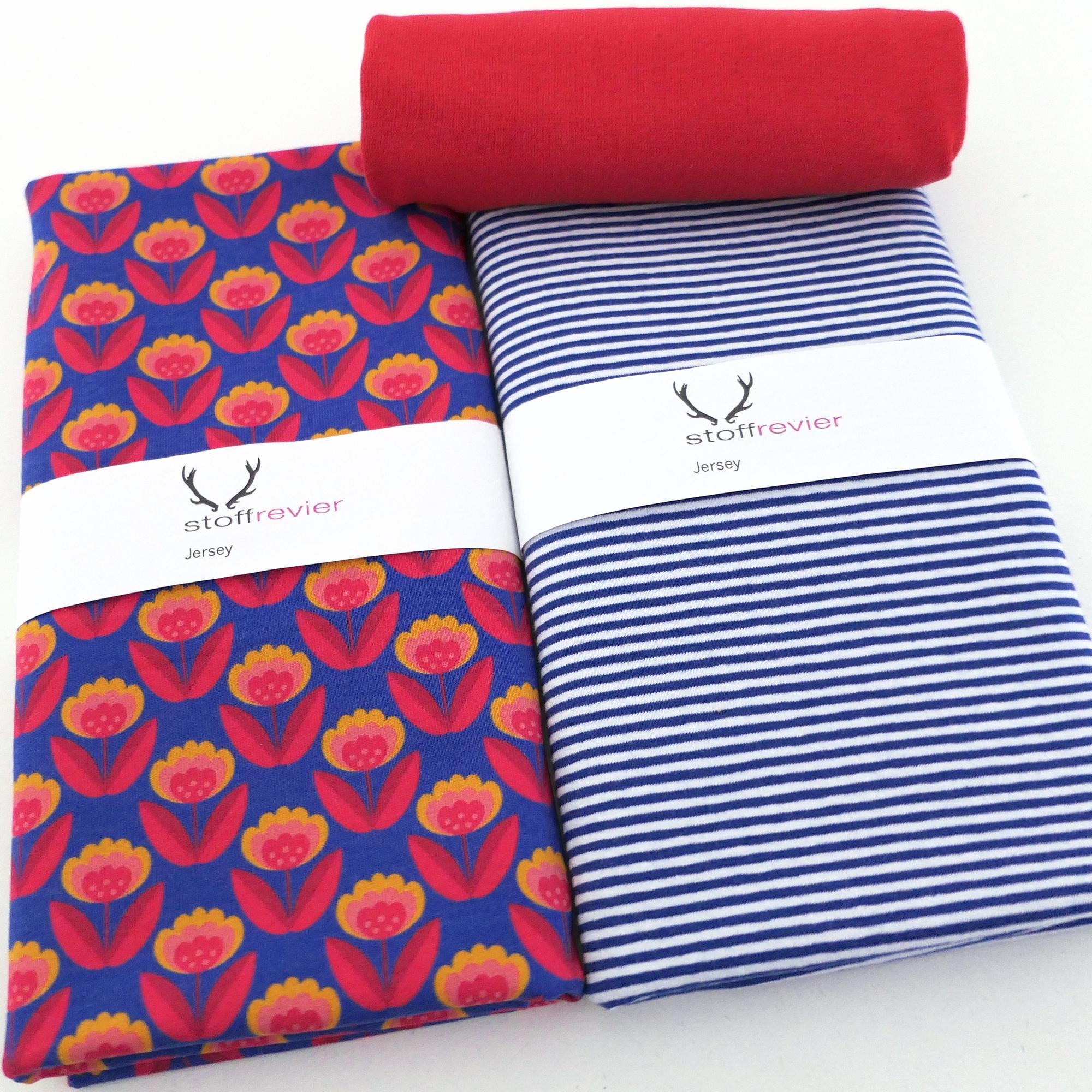 Streifen jersey rot orange