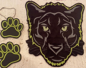 Patch application panther paws for school cone etc.