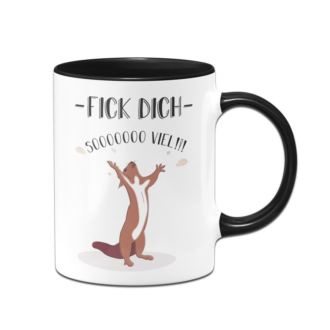 Eichhörnchen Tasse Fick Dich so Viel - Etsy