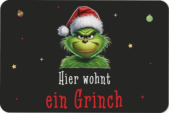 Fußmatte - Hier wohnt ein Grinch (CS)