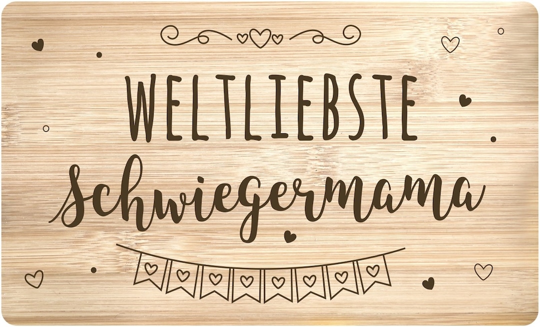 Frühstücksbrettchen Mit Spruch Weltbeste Schwiegermama Geschenk Für