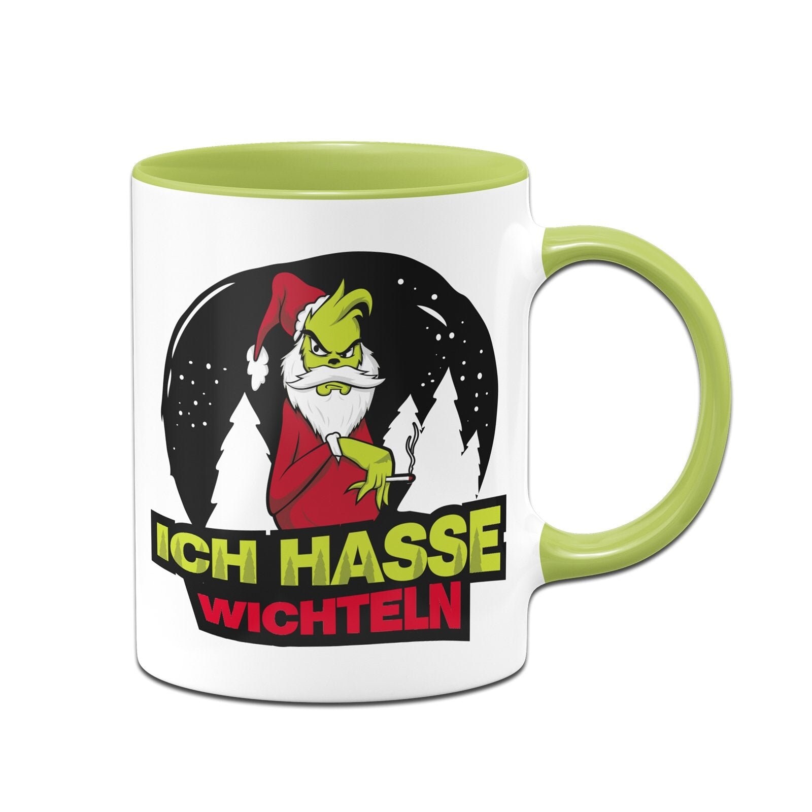 Grinch Tasse Mit Namen Personalisiert – Lustige Anti-Weihnachten Tasse Grün | Weihnachtsgeschenk, Wichtelgeschenk