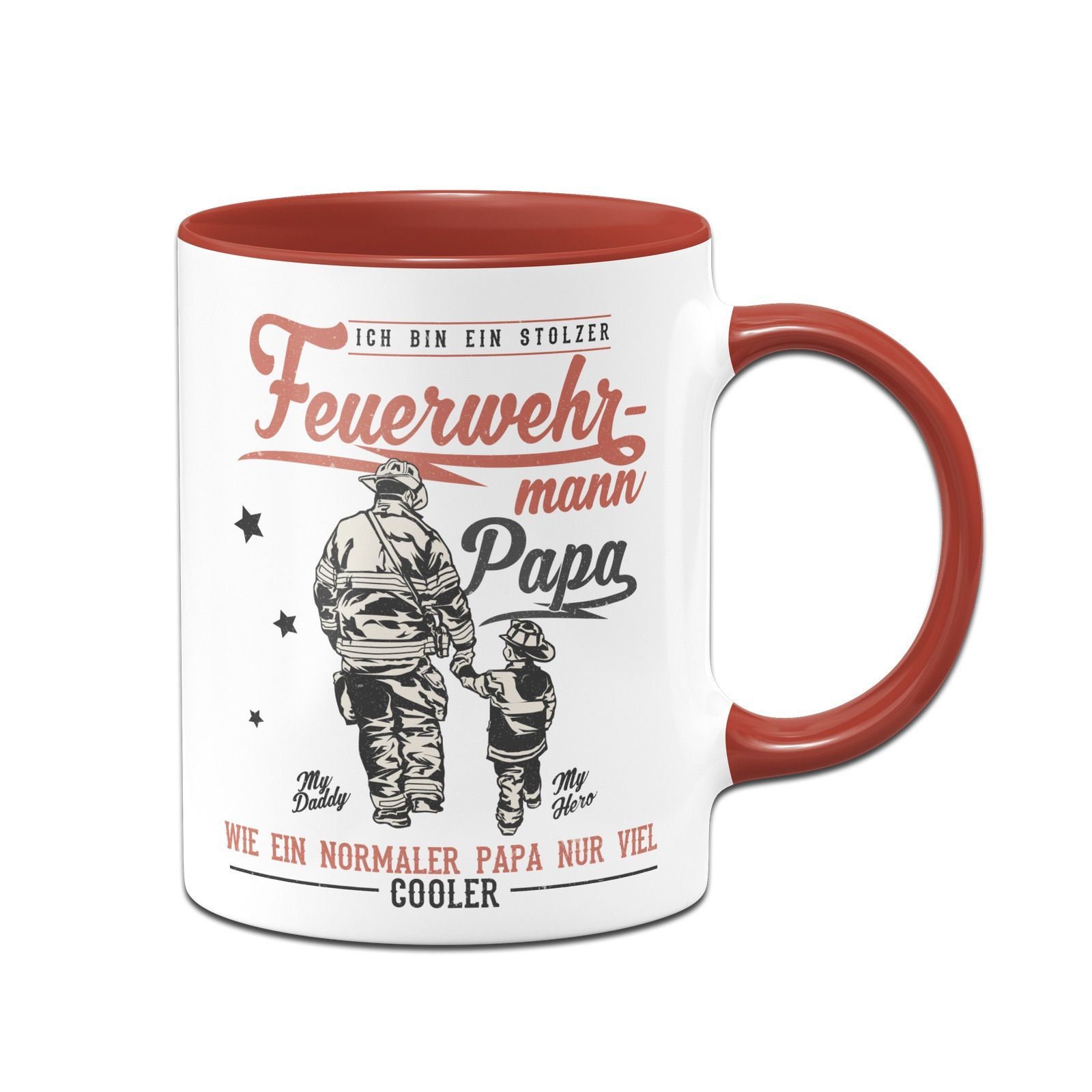 Feuerwehr Tasse | Stolzer Feuerwehrmann | Papa Geschenkidee