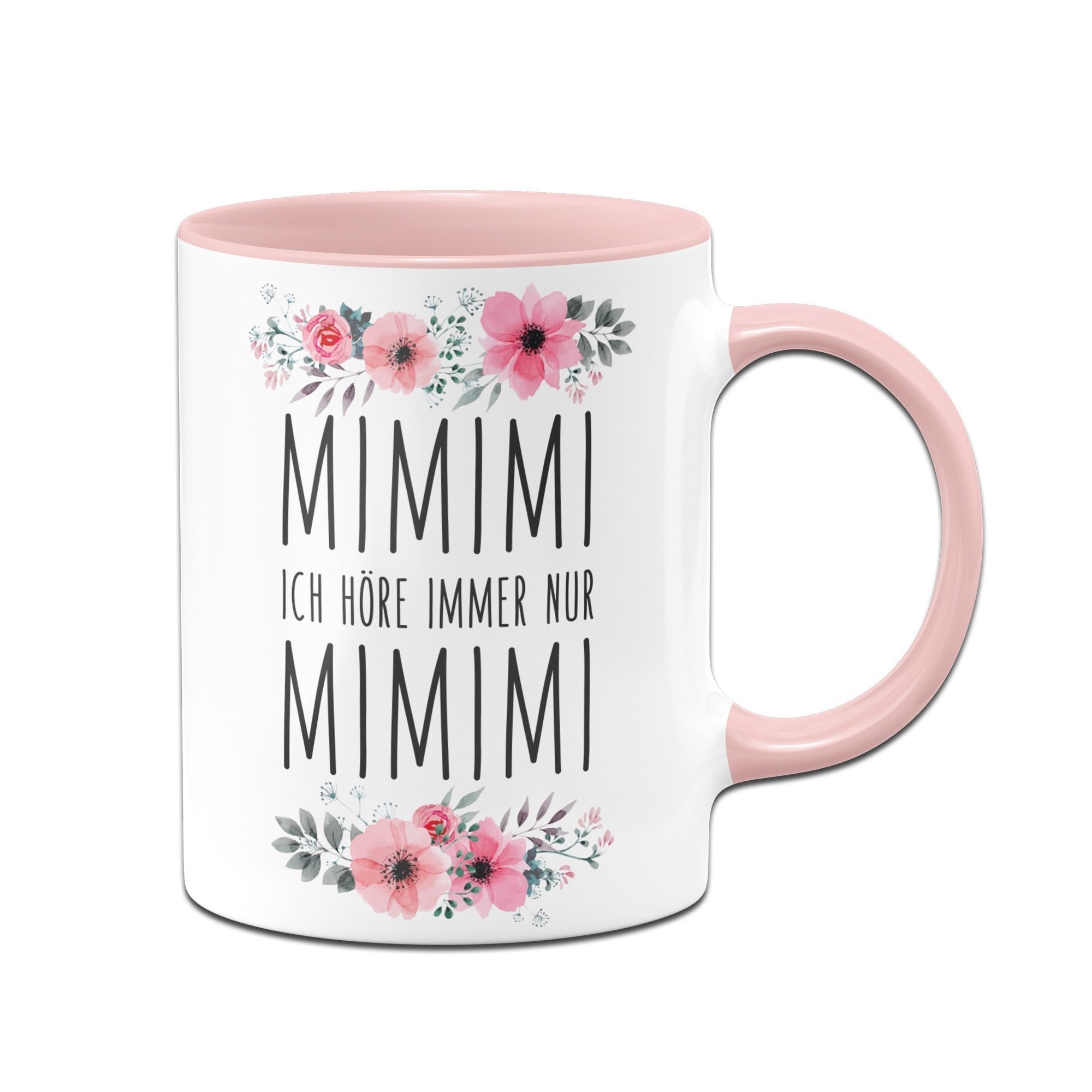 Tassenbrennerei Tazza con scritta Ich hörre immer nur mimimimi (rosa Tassenbrennerei Tazza con scritta Ich hörre immer nur mimimimi (rosa