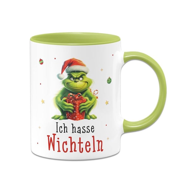 Tasse - Grinch - Ich hasse Wichteln (Geschenk)