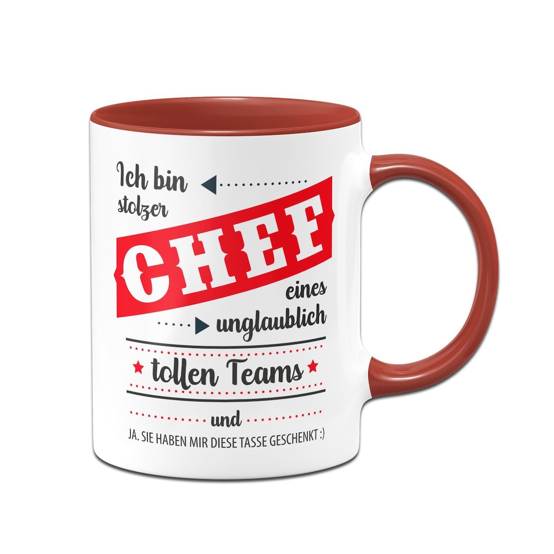 Tazza Da Caffè Divertente Con Scritta 'Stolzer Chef' - Per Ufficio