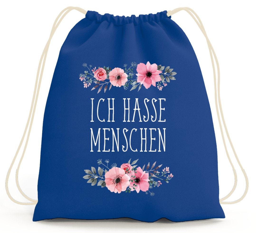 Lieblingsmensch Turnbeutel 'Ich Hasse Menschen Generell' – 12 Liter, Polyester