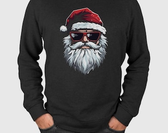 Weihnachtspullover - Cooler Weihnachtsmann - Pullover Weihnachten mit Spruch für Herren & Damen lustig - Weihnachtspulli lustig - Jungen