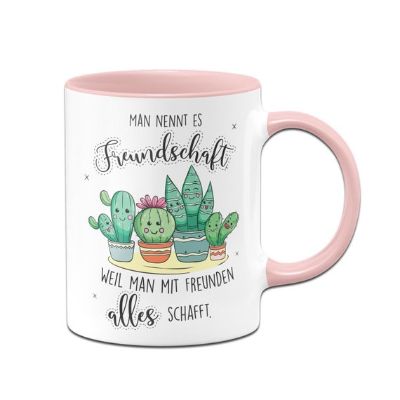 Tasse Kaktus Mit Spruch: Man Nennt Es Freundschaft, Weil Man Mit Freunden  Alles Schafft. - Beste Freundin BFF Geschenk - Etsy