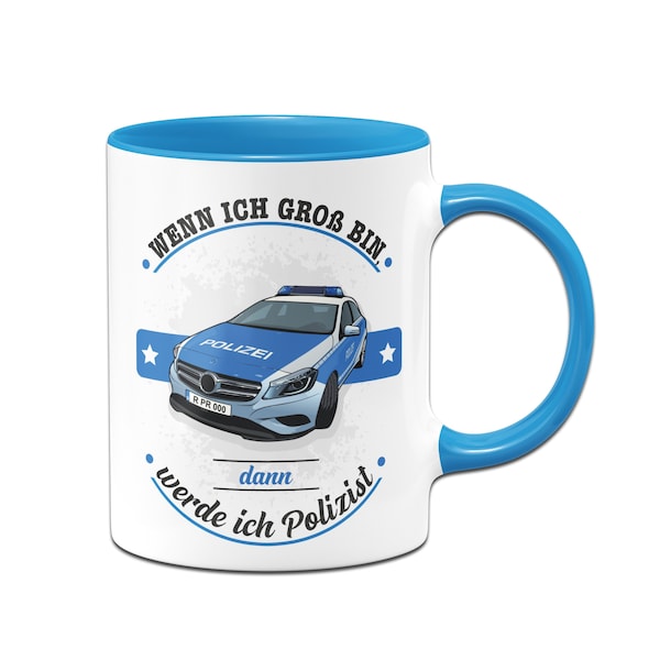 Kinder-Tasse - Wenn ich groß bin, werde ich Polizist.