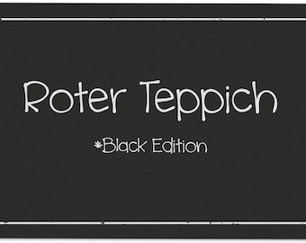 Fußmatte - Roter Teppich Black Edition