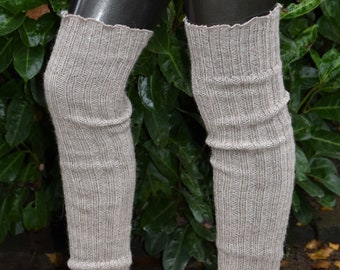 Beinstulpen Strick Overknees Stulpen Wolle Legwarmers Lang Hippie Overknees Strickstulpen mit Alpakawolle Sexy Overknees Winter Stulpen Lang