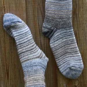 Wollsocken Grau Meliert Warme Strick Socken Flauschige Hippie Socken Kuschelige Umschlag Socken Warme Strick Socken Winter Herbst Socken Bild 6