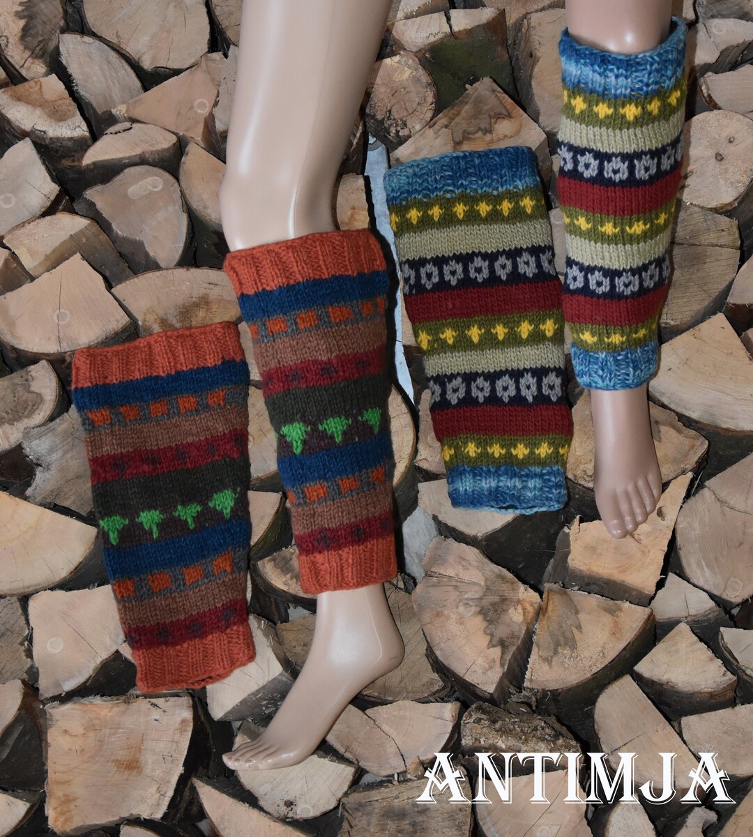 Handgestrickte Beinstulpen Gefüttert Strick Beinlinge Gefüttert Bunte  Winter Stulpen Strick Boot Toppers Wadenwärmer Hippie Beinstulpen  Denmark