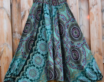 Pluderhose Bunt,Hippie Sommer Hose,Festival Pumphose,Paisley Overall,Alibaba Hose Türkis,Sommer Hose,Pluderhose Wandelbar,Bunte Pump Hose,