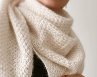 Knitting instructions Snowfall Shawl GERMAN