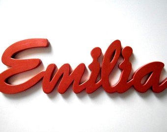 Lettering or baby name made of wood as desired, 10 cm, price per letter