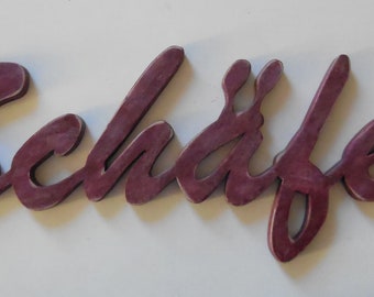 Family door sign or lettering made of wood as desired, 8 cm, price per letter