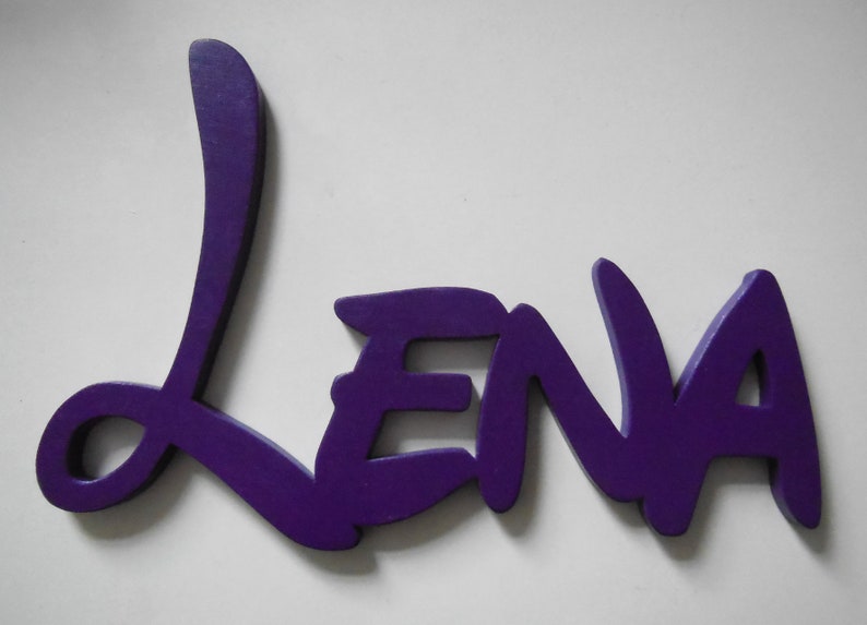 Girl's name or Disney lettering made of wood as desired, 15 cm, price per letter image 1