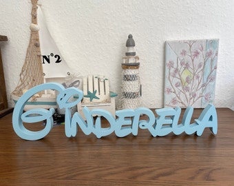 Disney name or lettering made of wood as desired, 10 cm, to stand, price per letter, bachelorette party