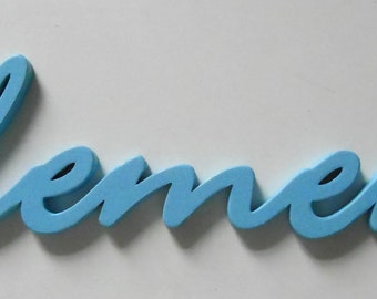 Name or lettering as desired made of wood, 10 cm letter height, price per letter