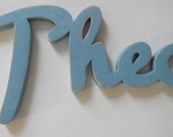 Child's name or wooden door sign as desired, 10 cm, price per letter