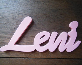 Name or lettering made of wood as desired, 10 cm letter height, price per letter