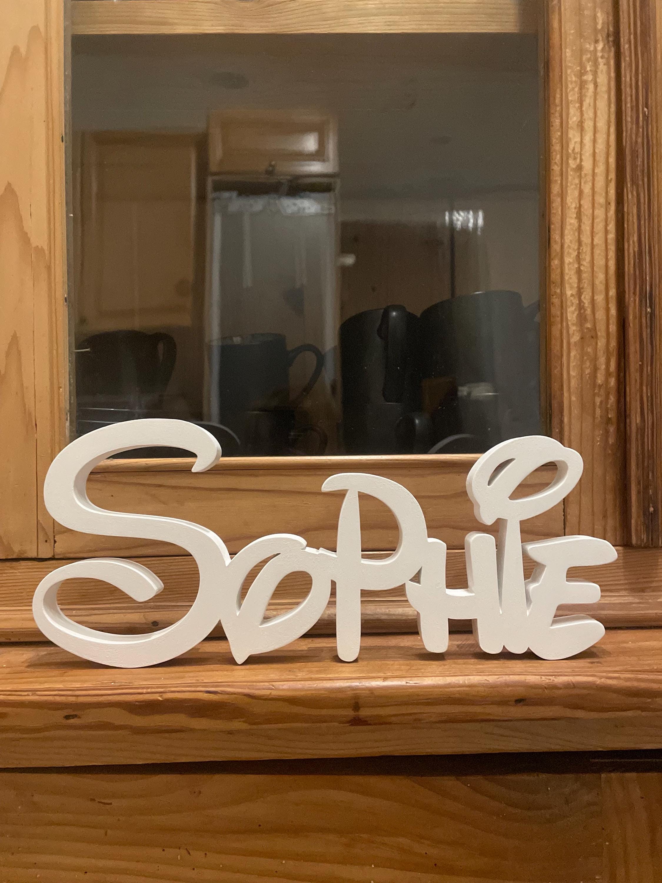 Kitchen Lettering Disney Custom Disney Name or Lettering Made of Wood, 15 Cm, Freestanding ...