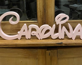 Disney name or lettering made of wood as desired, 15 cm, to stand, price per letter