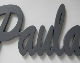 Name or lettering made of wood as desired, 15 cm, price per letter
