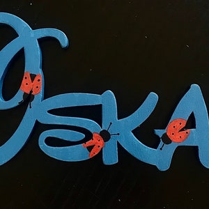Name or lettering made of wood as desired, 10 cm, price per letter