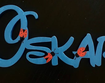 Name or lettering made of wood as desired, 10 cm, price per letter
