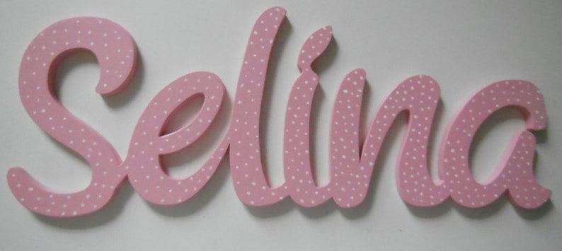 Children's name or lettering made of wood as desired, 15 cm, price per letter image 1