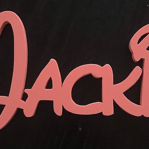 Disney Türschild oder Schriftzug aus Holz nach Wunsch, 10cm, Preis pro Buchstabe