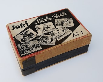 Laterna Magica Märchen-Schatulle Kartonschachtel Pappschachtel Karton Schachtel um 1900