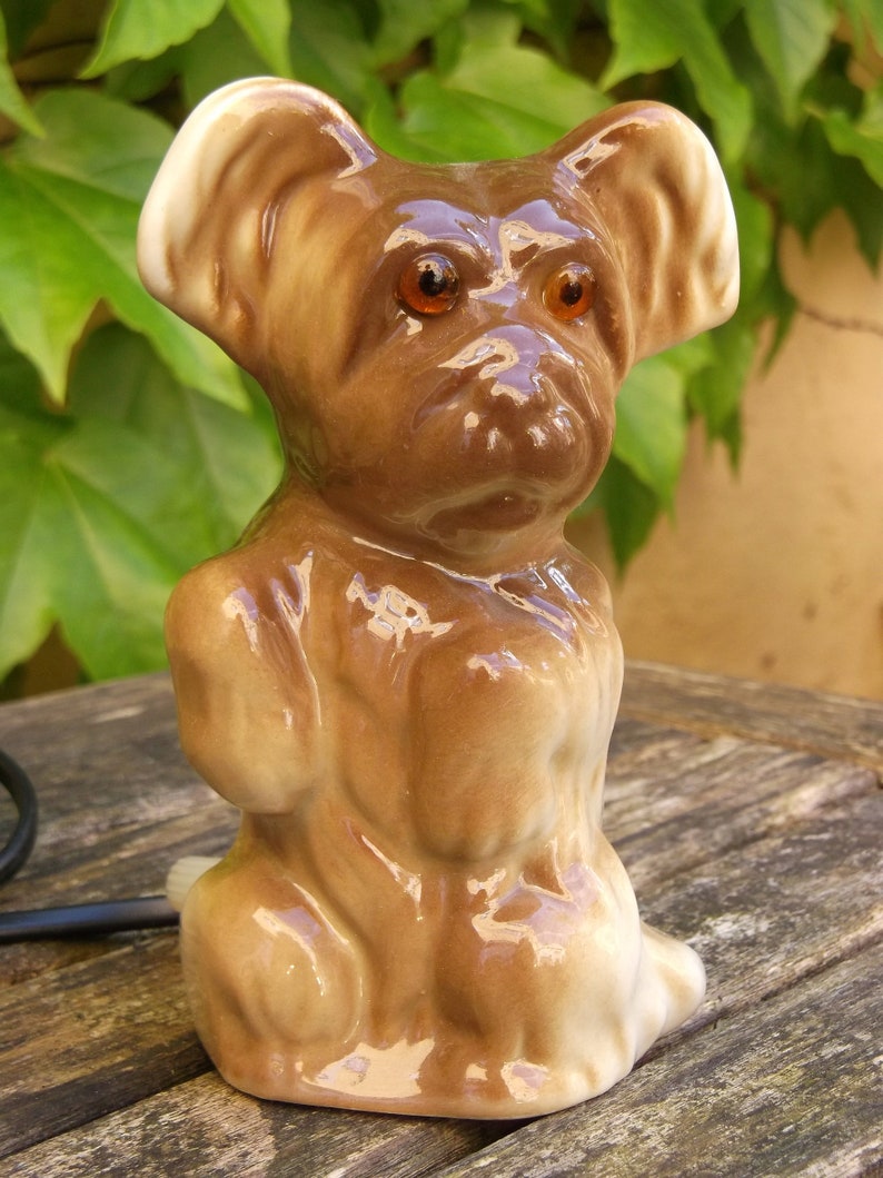 Vintage Rauchverzehrer hockender Hund Terrier 50er/60er Jahre Etsy
