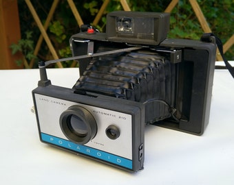 Vintage Polaroid Automatic 210 Land Camera Sofortbildkamera Kamera 60er/70er Jahre