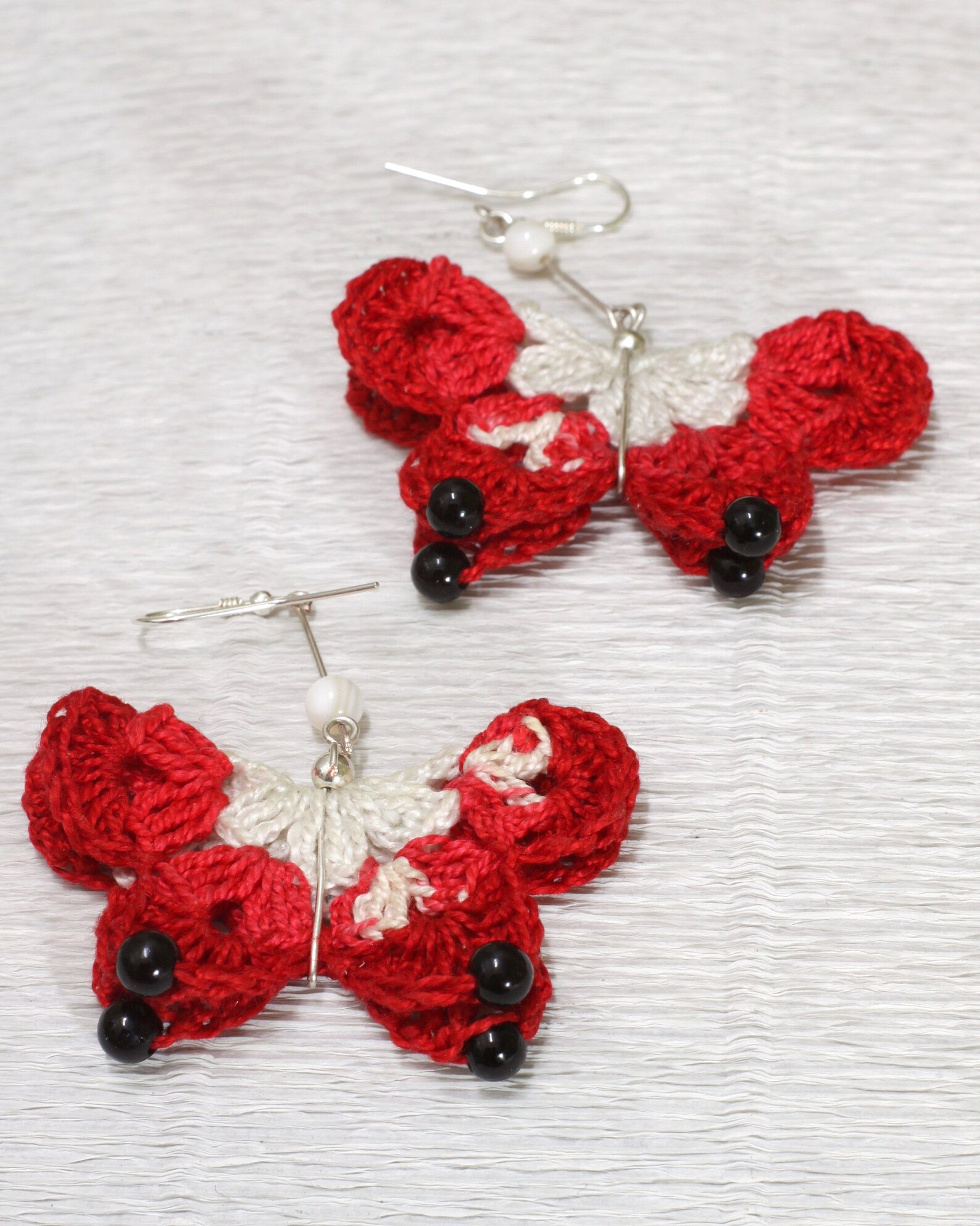 Dangle Crochet Butterfly Earrings, Lace Crochet Jewelry Etsy