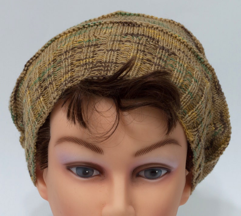 Slouchy hat for men or boy, unisex slouchy beanie, boyfriend slouchy image 2