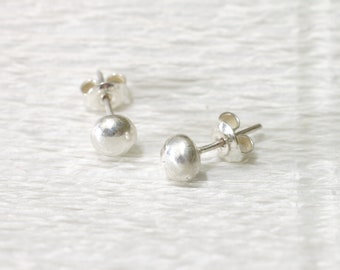 Earrings silver studs, minimalistic jewelry