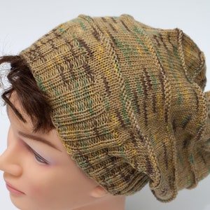 Slouchy hat for men or boy, unisex slouchy beanie, boyfriend slouchy image 1